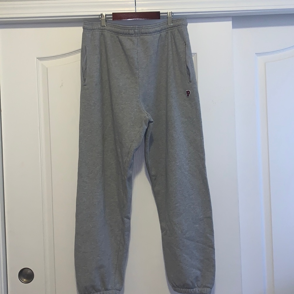 Pink brand light grey sweatpants